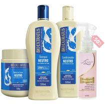 Kit Neutro 1 Shampoo 1 Cond 1 Banho 500ml + Finalizador Obrigatório Lourre 120ml