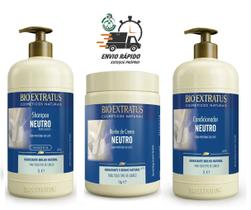 Kit Neutro Bio Extratus Proteínas Do Leite Brilho Natural 1l