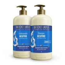 Kit Neutro Brilho Natural Bio Extratus Nutrição Do Leite DUO (Shampoo e Condicionador 1L)