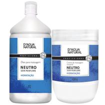 Kit Neutro Dagua Natural 1 Creme 650g 1 Óleo 1L