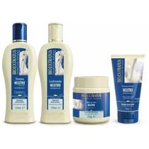 Kit Neutro Proteínas Do Leite Shampoo, condicionador, mascara 250g e Finalizador 150g - Bio Extratus