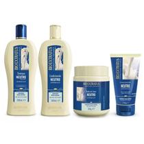 Kit Neutro Shampoo 500ml + Condicionador 500ml + Banho de Creme 500g + Finalizador 150g - Bio Extratus Kit Neutro Shampoo 500ml + Condicionador 500ml + Banho de Creme 500g + Finalizador 150g - Bio Extratus