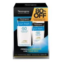 Kit Neutrogena Sun Fresh FPS 50 Toque Seco 200ml + 120ml Alta Proteção Solar