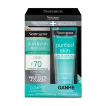 Kit Neutrogena Sun Fresh Fps70 40g + Gel De Limpeza 80g Kit Neutrogena Sun Fresh Fps70 40g + Gel De Limpeza 80g