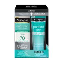 Kit Neutrogena Sun Fresh Fps70 40g + Gel De Limpeza 80g