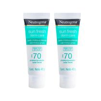 Kit neutrogena sun fresh protetor solar facial para pele oleosa fps70 40g - 2 unidades Kit neutrogena sun fresh protetor solar facial para pele oleosa fps70 40g - 2 unidades
