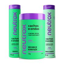 Kit Neutrox Cachos e Ondas Duo 300Ml Creme de Tratamento 1Kg Kit Neutrox Cachos e Ondas Duo 300Ml Creme de Tratamento 1Kg