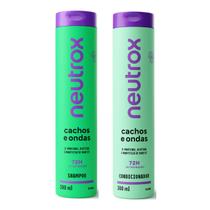 Kit Neutrox Cachos e Ondas Shampoo Condicionador 300Ml Kit Neutrox Cachos e Ondas Shampoo Condicionador 300Ml
