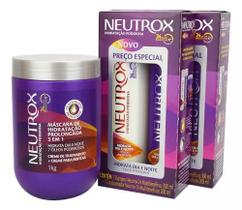 Kit Neutrox Máscara Hidratação + Shampoo e Condicionador Hidrata Dia Noite 24 Multibenefícios