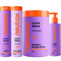 Kit Neutrox Nutre Óleos 4 Itens