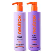 Kit Neutrox Nutre Óleos Shampoo Condicionador Pump