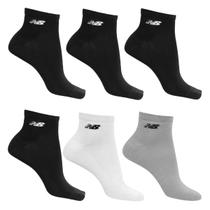 Kit New Balance Meia Cano Curto C/6 Pares Masculina Kit New Balance Meia Cano Curto C/6 Pares Masculina