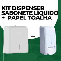 Kit New Classic Dispenser papel toalha e Dispenser sabonete