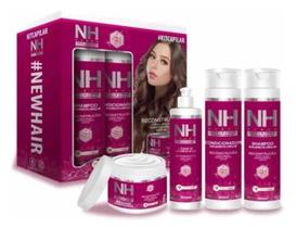 Kit New Hair Brilho Crescimento Forca Reconstrução Belkit