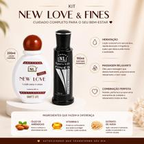 Kit New Love Fines Nawts Life Hidratante Corporal 230ml Óleo para Massagem 150ml Hidratação e Relaxamento Kit New Love Fines Nawts Life Hidratante Corporal 230ml Óleo para Massagem 150ml Hidratação e Relaxamento