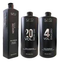 Kit New OX 6UN Emulsão 4v 900ml 1UN 10 Vol 3UN 20Vol 900ml Kpro Kit New OX 6UN Emulsão 4v 900ml 1UN 10 Vol 3UN 20Vol 900ml Kpro