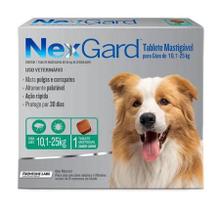 Kit NEX GARD 3 comprimidos ANTIPULGAS E CARRAPATOS 10 a 25 KG