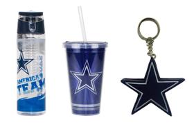 Kit NFL Dallas Cowboys Copo + Garrafa Com Infusor + Chaveiro Kit NFL Dallas Cowboys Copo + Garrafa Com Infusor + Chaveiro
