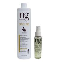 Kit Ng De France Fast Liss Realinhamento Alisamento Vegano 1000ml + Biossentiel Oil Finalizador Óleo Reparador de Pontas 60ml Kit Ng De France Fast Liss Realinhamento Alisamento Vegano 1000ml + Biossentiel Oil Finalizador Óleo Reparador de Pontas 60ml