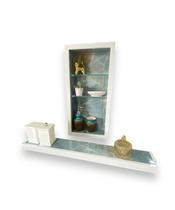 Kit Nicho Banheiro Box e Prateleira Angelus 27x57 Kit Nicho Banheiro Box e Prateleira Angelus 27x57