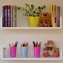 Kit nicho pratileira decorativa organizador 60cm mdf everest