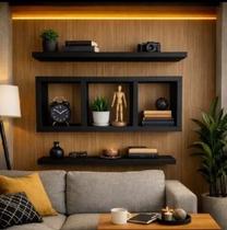 Kit Nichos 3 peças Multiuso Decoração Natal 40x20x10 MDF Kit Nichos 3 peças Multiuso Decoração Natal 40x20x10 MDF