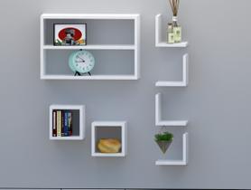 kit Nichos Decorativo 100 MDF Branco 15mm. kit Nichos Decorativo 100 MDF Branco 15mm.