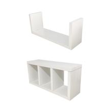 Kit Nichos e Prateleira 40 cm Cozinha Banheiro Universal