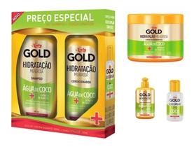 Kit Niely Gold Água De Coco + Extrato Babosa - 5 Produtos