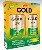 Kit Niely Gold Detox Shampoo 285ml + Condicionador 175ml