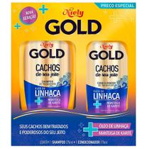 Kit niely gold sh+cond cachos oleo de linhaça 300 ml