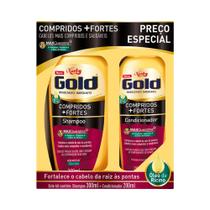 Kit niely gold sh+cond compridos + fortes 300 ml
