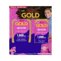 Kit Niely Gold Shampoo 275ml + Condicionador 175ml Salva Fios Kit Niely Gold Shampoo 275ml + Condicionador 175ml Salva Fios