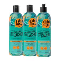 Kit Ninguém Segura esse Cacho 1 Shampoo 1 Condicionador 1 Creme de Pentear 300ml Oh My!
