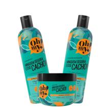 Kit Ninguém Segura Esse Cacho Oh My! 300ml Shampoo Cond Másc