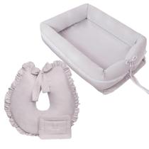 Kit Ninho Bercinho Redutor e Almofada Amamentação para Bebe