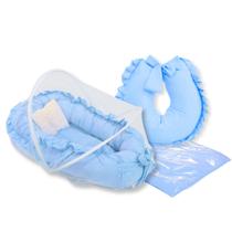 Kit Ninho c/ Mosquiteiro + Almofada Amamentação + Trocador de Fraldas - Linha Canaã Kit Ninho c/ Mosquiteiro + Almofada Amamentação + Trocador de Fraldas - Linha Canaã