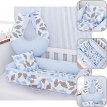 Kit Ninho e Almofada Amamentação Berço Bebê Luxo