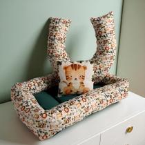 Kit Ninho Redutor + Almofada Amamentação 3pçs Bebê Zoo