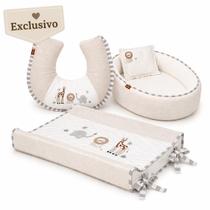 Kit Ninho Redutor Almofada Amamentação e Trocador Bordado Batistela Baby Kit Ninho Redutor Almofada Amamentação e Trocador Bordado Batistela Baby