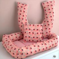 Kit Ninho Redutor + Almofada Amamentação Joaninhas