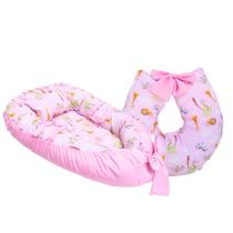 kit Ninho Redutor de Berço + Almofada Amamentação Linha Safari