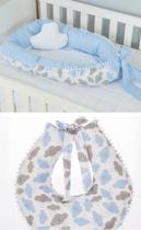 Kit Ninho Redutor de Berço Coleção Light + Almofada Amamentar - Beca Baby