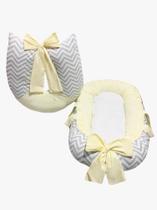 Kit ninho redutor quadrado + almofada amamentação bebê - menina/menino - super cheios