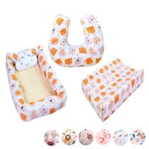 Kit Ninho Redutor Quadrado + Almofada de Amamentação Sublimada + Trocador Anatômico Menino e Menina