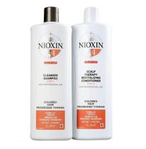 Kit Nioxin Hair System 4 - Shampoo 1L + Condicionador 1L