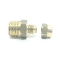 Kit Niple União Latao De Redução 1/2 X 5/16 Saem Com Porca