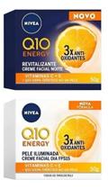 Kit Nivea Creme Q10 Energy C/ Vitamina C Dia + Noite