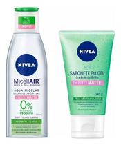 Kit Nivea Facial Matte Água Micelar + Gel De Limpeza Kit Nivea Facial Matte Água Micelar + Gel De Limpeza