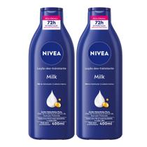 Kit NIVEA Loção Hidratante Milk Pele Seca a Extrasseca 400ml
